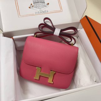 Replica Hermes Mini Constance 19 Epsom Leather Bag