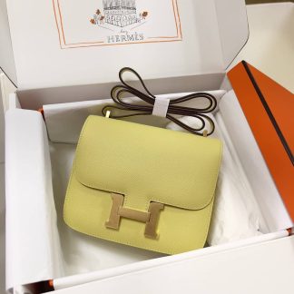 Replica Hermes Mini Constance 19 Epsom Leather Bag