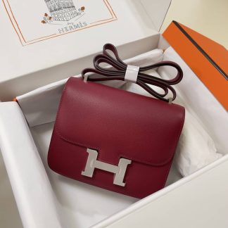 Replica Hermes Mini Constance 19 Epsom Leather Bag