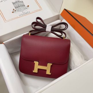 Replica Hermes Mini Constance 19 Epsom Leather Bag