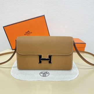 Replica Hermes WOC Epsom Leather Constance To Go Wallet On Chain