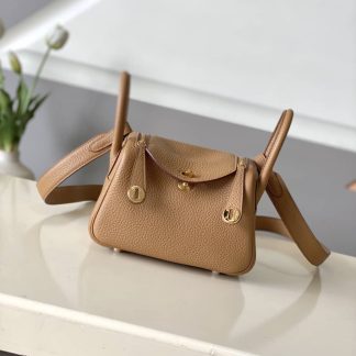 Replica Hermes Mini Lindy Clemence Leather Bag