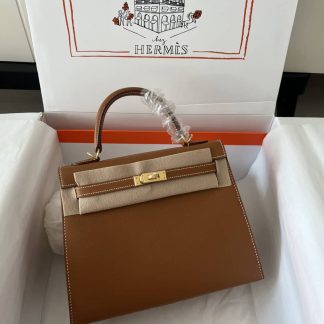 Replica Hermes Kelly Sellier 25 Epsom Leather Bag