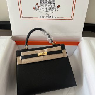 Replica Hermes Kelly Sellier 25 Epsom Leather Bag