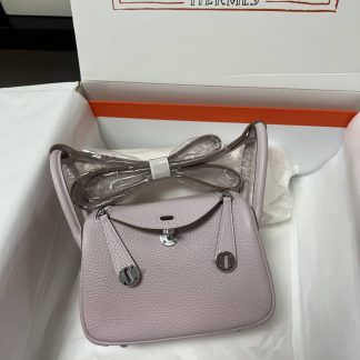 Replica Hermes Lindy Mini Etoupe Taurillon Clemence Bag Size 19