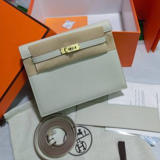 Replica Hermes Kelly Danse Evercolor Leather Bag Size 22