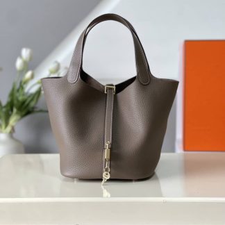 Replica Hermes Picotin Lock 22 Clemence Leather Bag