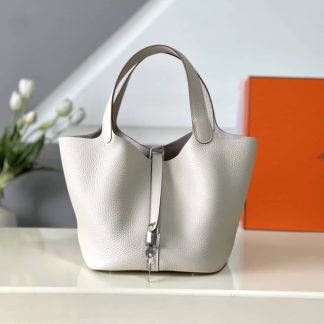 Replica Hermes Picotin Lock 22 Clemence Leather Bag