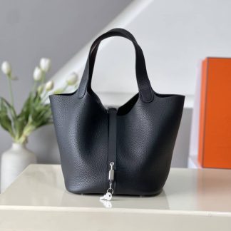 Replica Hermes Picotin Lock 22 Clemence Leather Bag