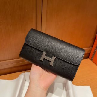 Replica Hermes Epsom Leather Constance Long Wallet