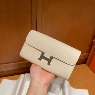 Replica Hermes Epsom Leather Constance Long Wallet