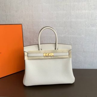 Replica Hermes Birkin 30 Clemence Leather Bag