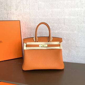 Replica Hermes Birkin 30 Clemence Leather Bag