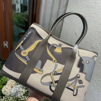 Replica Hermes Garden Party 36 Voyage Printing Tote Bag