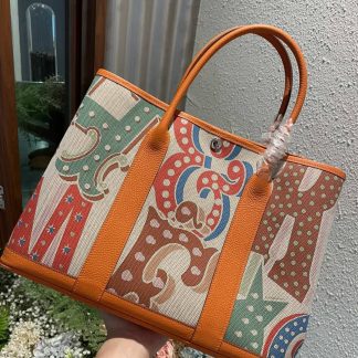 Replica Hermes Garden Party 36 Voyage Printing Tote Bag