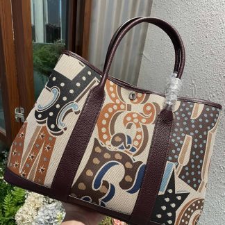 Replica Hermes Garden Party 36 Voyage Printing Tote Bag