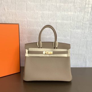 Replica Hermes Birkin 30 Clemence Leather Bag