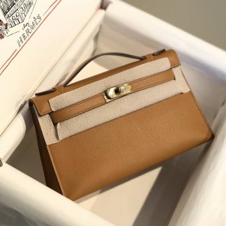 Replica Hermes Swift Leather Mini Kelly Pochette