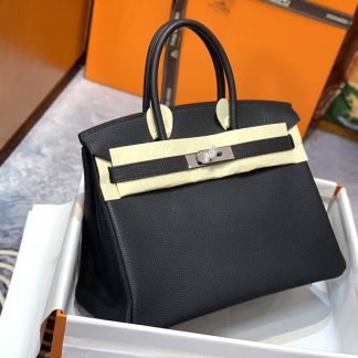 Replica Hermes Birkin 30 Clemence Leather Bag