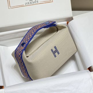 Replica Hermes Canvas Medium Bride-A-Brac Cabriole Case