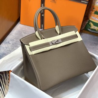 Replica Hermes Birkin 30 Clemence Leather Bag