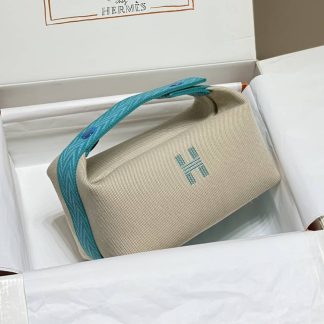 Replica Hermes Canvas Medium Bride-A-Brac Cabriole Case