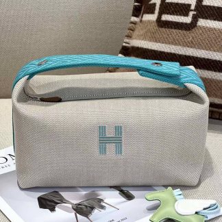 Replica Hermes Canvas Medium Bride-A-Brac Cabriole Case