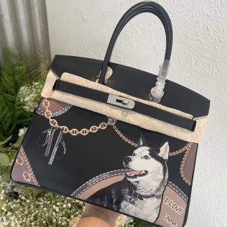 Replica Hermes Birkin 30 Vintage Print Limited Edition Tote Bag