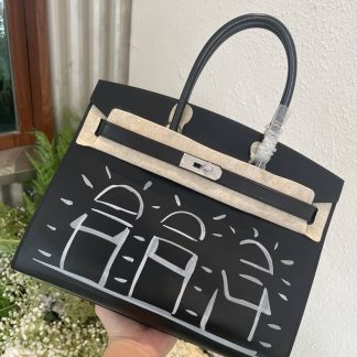 Replica Hermes Birkin 30 Vintage Print Limited Edition Tote Bag