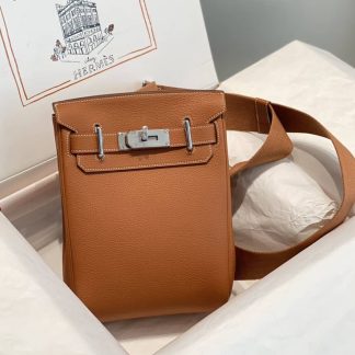 Replica Hermes Hac a Dos PM Clemence Leather Backpack