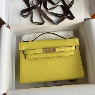 Replica Hermes Epsom Leather Kelly Pochette