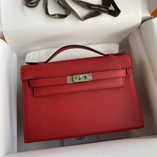 Replica Hermes Epsom Leather Kelly Pochette