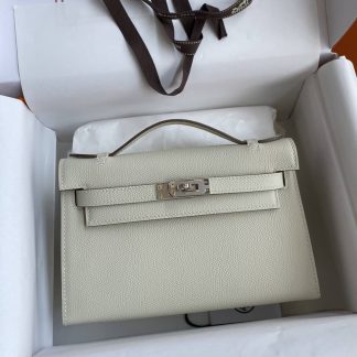 Replica Hermes Epsom Leather Kelly Pochette