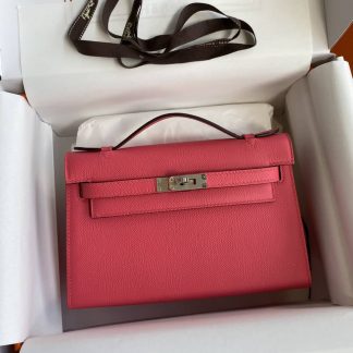 Replica Hermes Epsom Leather Kelly Pochette