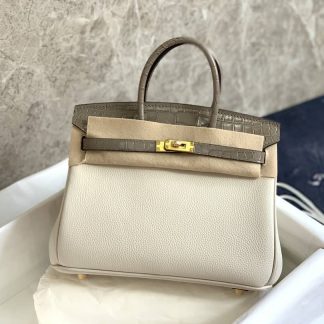 Replica Hermes Touch Birkin 30 Togo Niloticus Crocodile Leather Bag