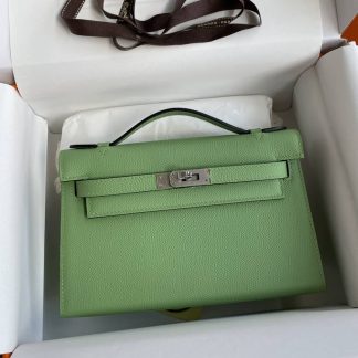 Replica Hermes Epsom Leather Kelly Pochette