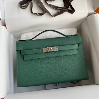 Replica Hermes Epsom Leather Kelly Pochette