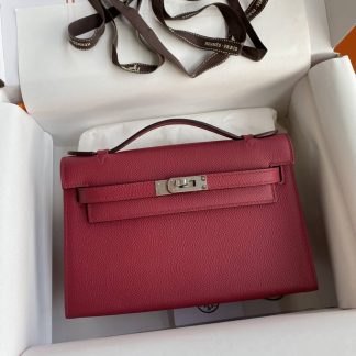 Replica Hermes Epsom Leather Kelly Pochette