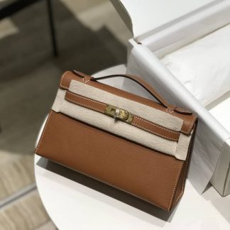 Replica Hermes Swift Leather Mini Kelly Pochette