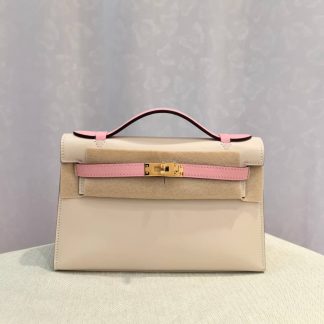 Replica Hermes Swift Leather Mini Kelly Pochette