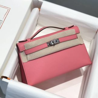 Replica Hermes Swift Leather Mini Kelly Pochette