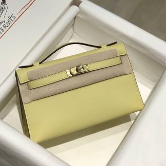 Replica Hermes Swift Leather Mini Kelly Pochette