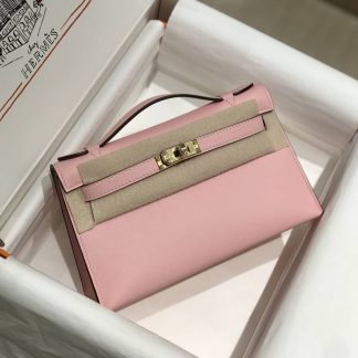 Replica Hermes Swift Leather Mini Kelly Pochette