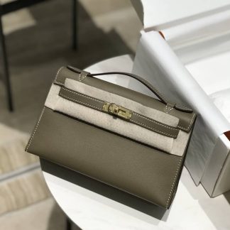 Replica Hermes Swift Leather Mini Kelly Pochette