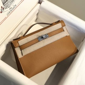 Replica Hermes Swift Leather Mini Kelly Pochette