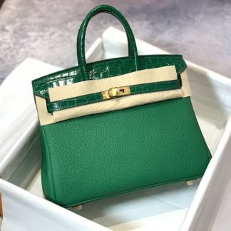 Replica Hermes Touch Birkin 30 Togo Niloticus Crocodile Leather Bag