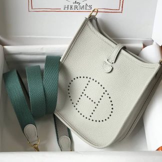 Replica Hermes Evelyne Mini Clemence Leather Bag