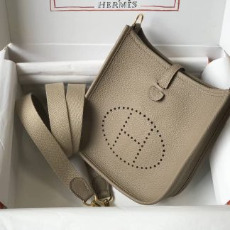 Replica Hermes Evelyne Mini Clemence Leather Bag