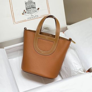 Replica Hermes In The Loop 18 Clemence Leather Bag