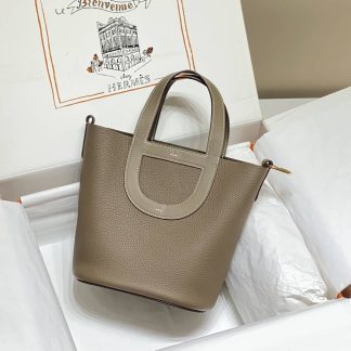 Replica Hermes In The Loop 18 Clemence Leather Bag